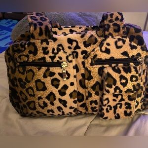 Fuzzy, Soft, Plush Leopard 🐆 Bag 👝